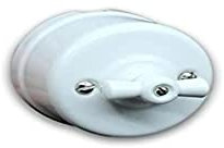 Conmutador de superficie, lazo, porcelana blanca, 2902020; ideal para controlar la iluminación en espacios interiores.