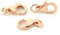 NaturSchatulle Karabinerverschluss Silber 925 18K Rosegold I 3 Stück Schmuckverschluss 10mm Karabinerhaken Kettenverschluss Basteln Schmuckherstellung