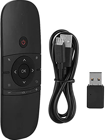 KOSDFOGE Tastiera Air Mouse Wireless Ultra Leggera 2.4G per Android/Windows Design Ergonomico, Sensore Inerziale Incorporato, Sospensione Automatica, Materiali di Alta qualità