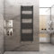 Warmehaus Straight Heated Towel Rail Radiator Ladder Black 1800x600mm Central Heating Radiators for Bathroom Kitchen
