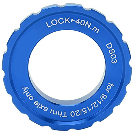 Psytfei Centerlock-Verschlussring, Center Lock-Laufradsatz, Nabe, Laufwelle, Scheibenrotor-Verschlussring Für Fahrrad, Mountainbike, Steckachsennabe(Blau)