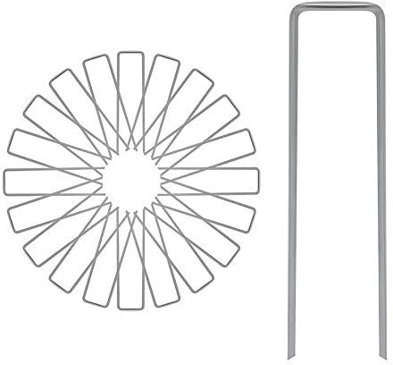 20 ganci per tenda a U in metallo zincato, per gazebo e campeggio