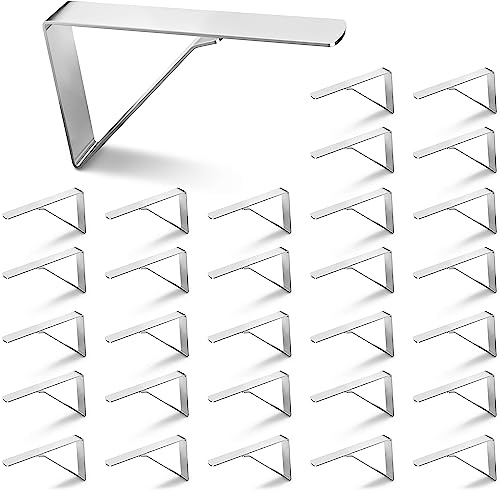 Balinco Set di 30 mollette per tovaglia, in acciaio inox, di alta qualità, robuste, antiruggine, per tovaglia, fermagli da tavolo, clip per tovaglia