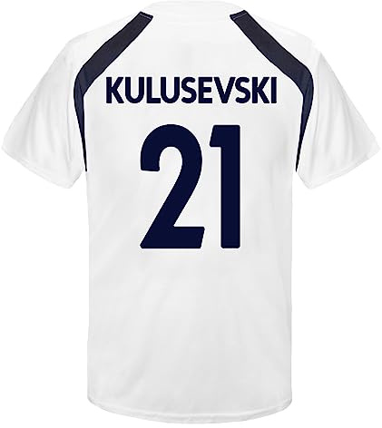 Tottenham Hotspur FC Boys Kulusevski 21 Poly T-Shirt White 10-11 Years