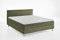 ATLANTIC home collection Boxbett inklusive Rost und Federkernmatratze, Polyurethan, Olivgrün, 160 x 200 cm