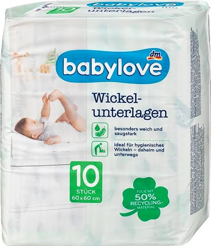 Babylove Feuchttücher und co (1x 10 Stück, Wickelunterlagen)
