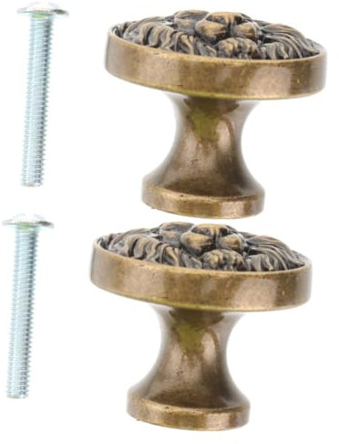 Uonlytech 2 Stk Schranktürgriff Retro-knopf Antikes Löwe-türknauf Antiker Knauf Schubladenknöpfe Vintage Löwenkopf Schrankgriff Vintage-knopf Einzelnes Loch Mülleimer Zinklegierung