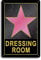 Luxurious Pink Star Vintage Metal Tin Dressing Room Sign, 12x8 inches, Perfect for Home, Theater, Store, and Dressing Room Decor (C183)