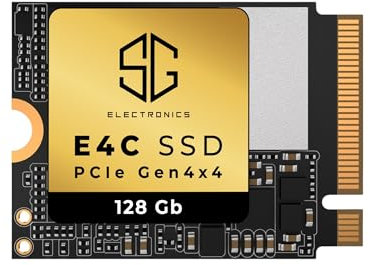 SG, SSD PCIe Gen 4x4 NVMe 128Gb M2, Unità a Stato Solido Interna a Basso Consumo, Compatibile con Laptop e PC, Velocità 2200MB/sec, Scrittura 1400MB/sec