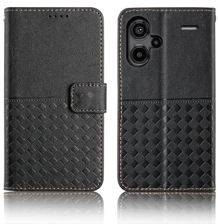 AIFIVE Coque pour Redmi Note 13 Pro+ Plus, Étui Protection Housse Premium en Cuir PU [RFID Porte Carte] Pochette Flip Case Compatible avec Xiaomi Redmi Note 13 Pro+ Plus (Noir)