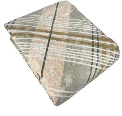 Tata Home Trapuntino Mezza Stagione Leggero Singolo 170x250 cm Copriletto Trapuntato Primaverile Estivo Quilt Autunnale Moderno Elegante Dis. 9 Grigio Chiaro