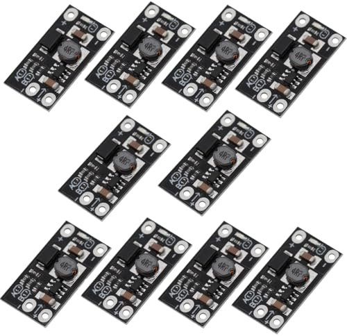Heevhas 10PCS DC-DC Mini Booster Step Up Konverter Modul Board 3,7V auf 5V 8V 9V 12V einstellbarer Step-Up-Spannungsregler Netzteilmodul für elektronische DIY Spannungsmodul