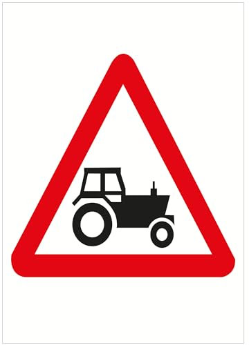 Indigos UG Aufkleber Landwirtschaftliche Fahrzeuge - 210x297 - Hotel, Firma, Schutz, KITA, Arzt, Praxis, Wohnung - Sicherheit - Warnung