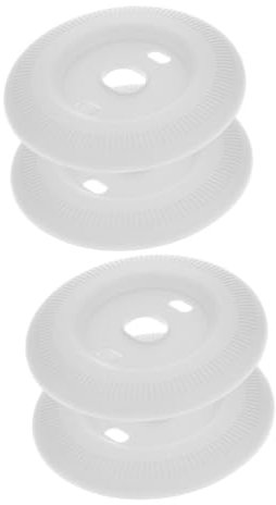DOITOOL 2sets Thermostat Backing Plate Wall Plate Black Trim for Thermostat Back Cover 2pcs*2