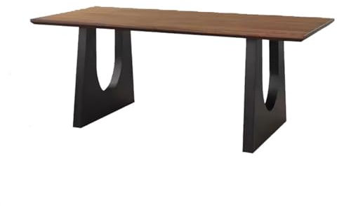 Pc Table Computer Desk Solid Wood Dining Table Walnut Color Living Room Large Long Desk Workbench Large Board Dining Desk All-in-one Conference Office Desk Sub Office Desk(240*100*75cm)