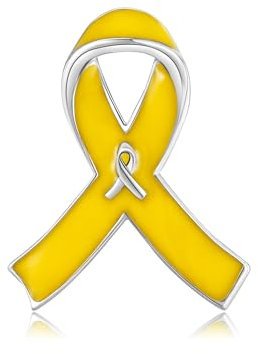 Pin's ruban rose / jaune / bleu / orange / bleu sarcelle et violet en argent sterling 925 / colon en vrac / leucémie cancer du rein broche de sensibilisation à la sensibilisation, taille unique,