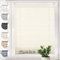 Sonello Plissee Crush Klemmfix ohne Bohren 60cm x 120cm Ecru Faltrollo Plisseerollo Jalousie für Tür & Fenster Blickdicht Sichtschutz Sonnenschutz Fertifplissee Rollo