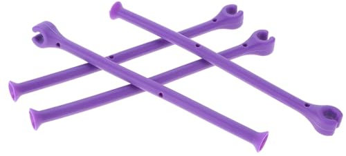 Nuyhadds Silikon Glashalter für Geschirrspüler, 4er Set, ca. 17 x 1.3 cm, Lila, Spülmaschinentauglich, Weinglashalter, Geschirrschutz