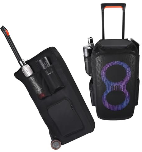 Multifunktionaler Staubschutz für JBL PartyBox Stage 320 Tragbare Party-Lautsprecherhülle für Outdoor, Reisen oder Aufbewahrung (Schwarz-320)