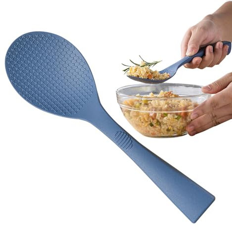Pala de arroz, cuchara de arroz, resistente al calor, antiadherente, pala de arroz, elegante y ergonómica, para uso en hoteles y restaurantes