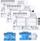 Generisch ECG 7-Schritt Lineal, Transparent PVC EKG-Hilfsmittel, Medizinisches Messgerät, ID-Kartengröße, 3,37 x 2,125 Zoll, 3 Pcs