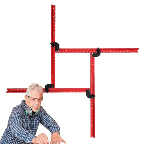 Adjustable Router Jig Frame - Juice Groove Router Jig - Variable Router Template Guide for Woodworking Creating Square and Rectangular Slotting