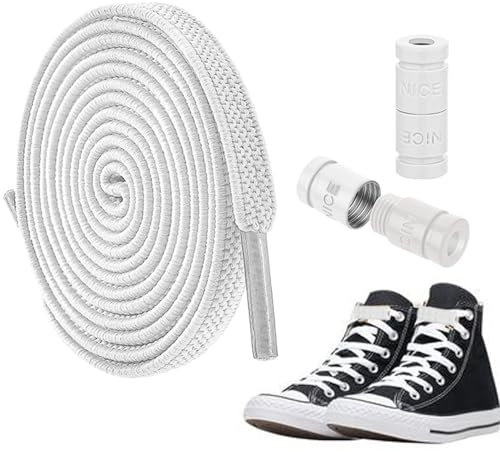 Cordones para zapatos, cordones elásticos para zapatos, cordones perezosos, cordones para botas, cordones planos para zapatos, cierre para niños, para entrenadores escolares, caminar,
