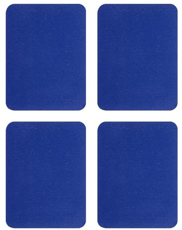 sourcing map 4Pcs Iron on Patches for Clothing Repair, Mending Fabric Repair Patch Cotton for Clothes Pants Bags, 5x4 Inch Dark Blue