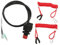 Marine Outboard Emergency Kill Switch Sénalisation Lonyard PVC + ABS Remplacement pour