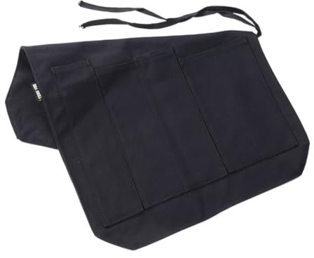 TOPBATHY Rolltasche Aus Canvas Für Küchenmesser Und Zubehör Tragbar Für Reisen Aufbewahrungstasche Für Profiköche Schwarz