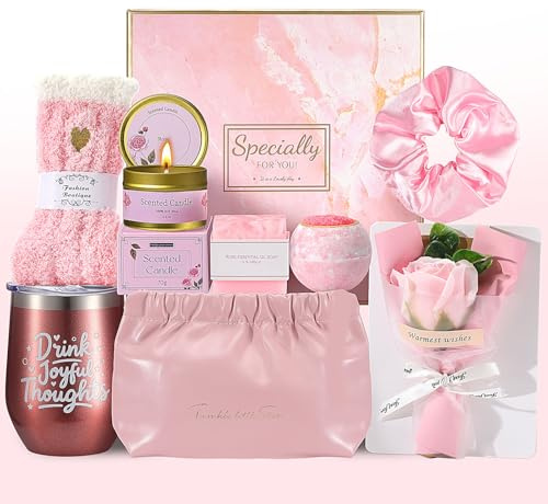 Faankiton Geschenke für Frauen, Geburtstagsgeschenk für Frauen Rosa | Geschenk Freundin Geburtstag, Geschenkset für Mutter, Ehefrau, Freundinnen, Lehrerinnen, Valentinstag, Muttertag, Weihnachten