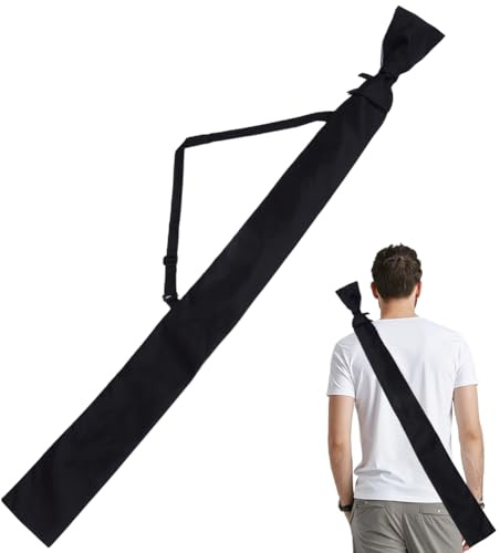 GORGECRAFT Sword Carrying Bag Black Polyester Katana Ninja Sheath Cover Storage Holder Carry Case Bokken Bags with Adjustable Back Strap for Samurai Costume Halloween Cosplay Party