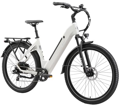 ttgo C5 27,5 Zoll E-Bike, 250W 70 Nm, Tiefeinsteiger für Damen & Herren | 648 Wh Akku, Tektro Hydraulikbremsen, Shimano 7-Gang, Federgabel und ZOOM-Federsattelstütze für Alltag & Touren