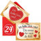 Adventskalender Füllung Set mit 24 Liebesbeweisen in Kärtchen-Form inkl. roten Umschlägen