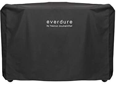 Everdure Grillabdeckung für HUB & HUB II Elektro-Zündkohle-Grills, Lange Abdeckung mit strapazierfähigen Riemen, wasserdichtem Futter und 4-Jahreszeiten-Grillschutz, schwarz, 140 x 40 cm (L x B x H), HBC2COVER