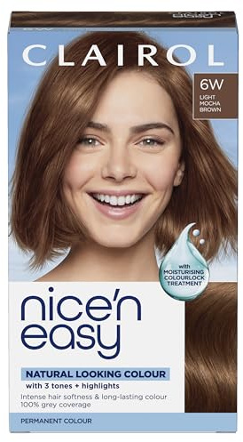 Clairol Clairol Nice'n Easy Crème, Natural Looking Oil Infused Permanent Hair Dye, 6W Light Mocha Brown
