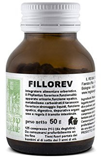 FILLOREV 125 Compresse SPACCAPIETRA Phillantus Niruri Estratto secco Prodotto Italiano Made In Italy