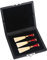 Fagott Rohretui,Fagott Mundstück Box,Fagott,Bassoon Reed Case,Pu Leder Cover Black Bassoon Reed Container Box Case Mit Schlitzen Für 3Pcs Reeds