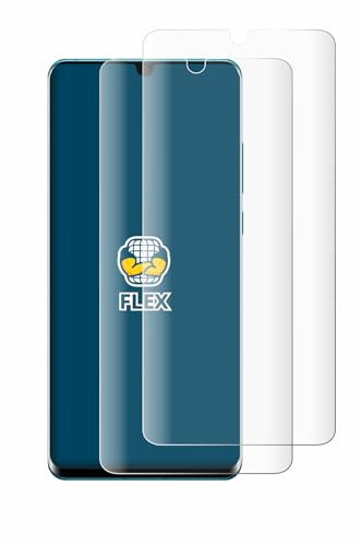 BROTECT 2 Stück Full-Cover Schutzfolie für Huawei P30 Pro / P30 Pro New Edition Full-Screen Displayschutz-Folie [3D Curved, Kristall-Klar]