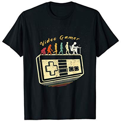 Video Gamer Evolution Retro Gamer Video Gaming PC Console T-Shirt