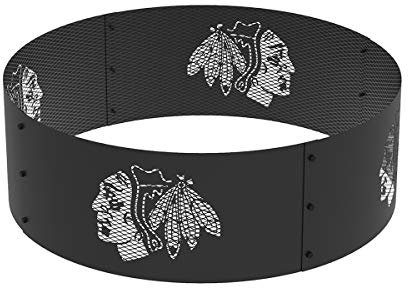 Blue Sky Outdoor Living FR361208-CB Feuerstelle mit rundem Ring, Chicago Blackhawks