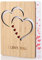 Handstehendeigte Beschreibbare Bambuskarte, Premium-Grußkarten aus Bambus und Holz, Handgefertigte Grußkarten, Beste Kreative Geschenkkarten für Valentinstag, Jubiläum, Geburtstag und Hochzeit (Liebe)