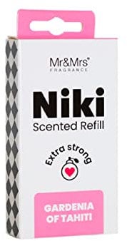 Mr & Mrs Fragrance Nachfüllpack für Auto-Lufterfrischer, Niki, Duft Gardenia de Tahiti