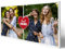 wandmotiv24 Leinwandbild 260 g/m ² - Foto-Collage mit 2 Fotos - Fotogeschenk für Beste Freunde - Geschenk für Freund und Freundin - Kunstdruck querformat 40x20cm (BxH) - Best Friends - M0051
