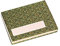 Honsell 33301 - Leporello Skizzenbuch, mit 22 Blatt = 44 Seiten chinesischem, naturweißen Büttenkarton, 12 x 9 cm groß, 300 g/m², Umschlag mit brokatartigem, olivgrünen Stoff bezogen