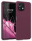 kwmobile Hülle kompatibel mit Xiaomi 11 Lite (5G) NE/Mi 11 Lite (5G) Hülle - weiches TPU Silikon Case - Cover geeignet für kabelloses Laden - Bordeaux Violett