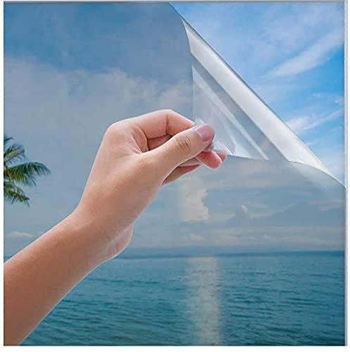 Película de privacidad para ventana, reflectante unidireccional, película adhesiva para ventana, anti UV, control de calor, bloqueador solar, protección de privacidad, calcomanía tintada de vidrio
