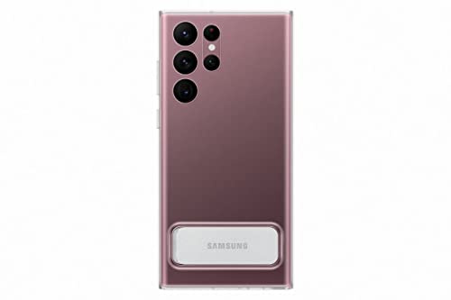 Samsung Clear Standing Cover Custodia Trasparente con cavalletto posizionabile per Galaxy S22 Ultra 5G