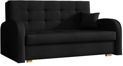 Mirjan24 Schlafsofa Viva Gold III mit Bettkasten, Bettsofa, 3 Sitzer Polstersofa mit Schlaffunktion inkl. Kissen, Sofa, Sofagarnitur, Farbauswahl, Wohnlandschaft (Kronos 07)
