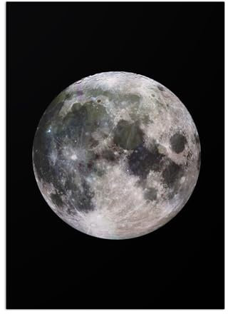 Displate Offiziell NASA MetallPoster Magnetische Befestigung Inklusive Lizenziert Bilder Hochwertiges Poster - Planets - Moon Poster 45 cm x 32 cm